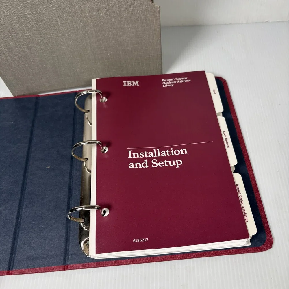IBM Personal Computer AT PC AT Installation Setup Hardware Reference Manual